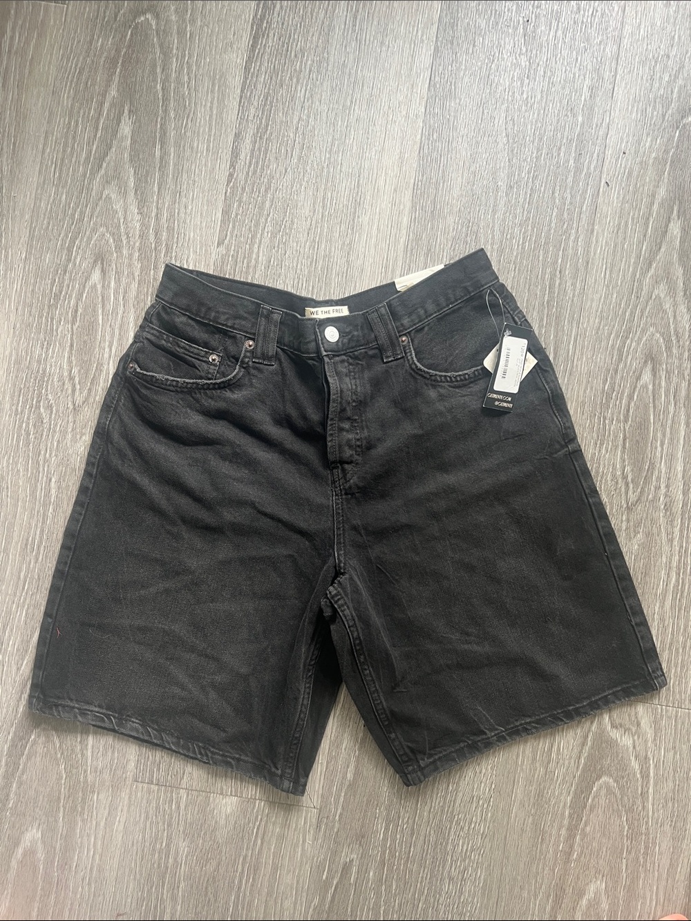 Free People Black Montana Jort Shorts - Picture 5 of 6
